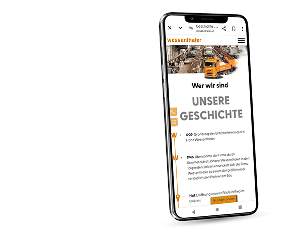 LDD - Website: Mobile Ansicht